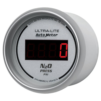 Autometer Ultra - Lite 2 - 1/16in 1600 PSI Digital Nitrous Pressure Gauge Silver Universal | 6574 - JDMusclePressure Gaugesatm6574