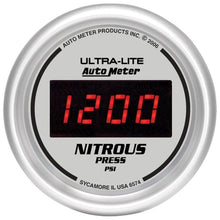 Autometer Ultra - Lite 2 - 1/16in 1600 PSI Digital Nitrous Pressure Gauge Silver Universal | 6574 - JDMusclePressure Gaugesatm6574