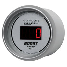 Autometer Ultra - Lite 2 - 1/16in 5 - 60 PSI Digital Boost Pressure Gauge Silver Universal | 6570 - JDMuscleBoost Gaugesatm6570