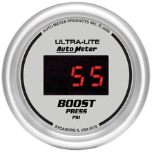 Autometer Ultra - Lite 2 - 1/16in 5 - 60 PSI Digital Boost Pressure Gauge Silver Universal | 6570 - JDMuscleBoost Gaugesatm6570