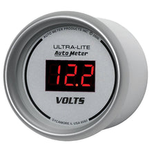 Autometer Ultra - Lite 2 - 1/16in 8 - 18 Volts Digital Voltmeter Universal | 6593 - JDMuscleVolt Gaugesatm6593