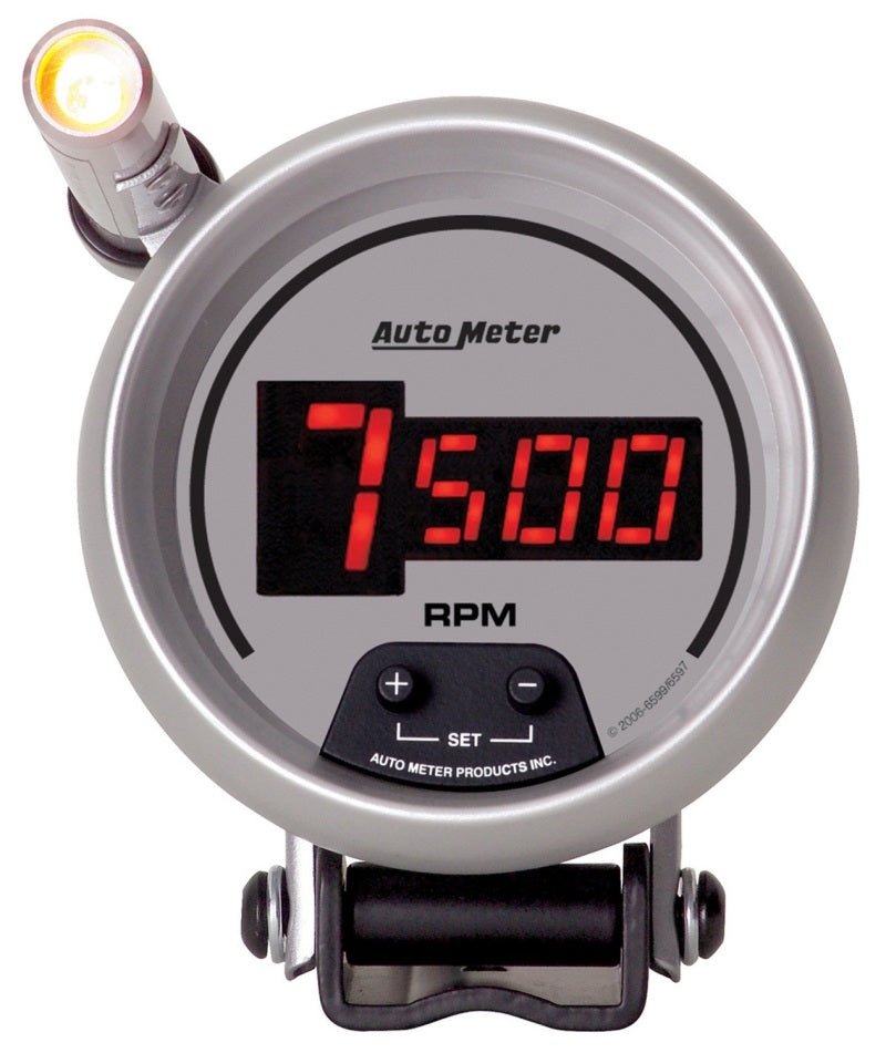 Autometer Ultra - Lite 3 - 3/4in 10000 RPM Digital Mini - Monster Tachometer Universal | 6599 - JDMuscleTachometersatm6599