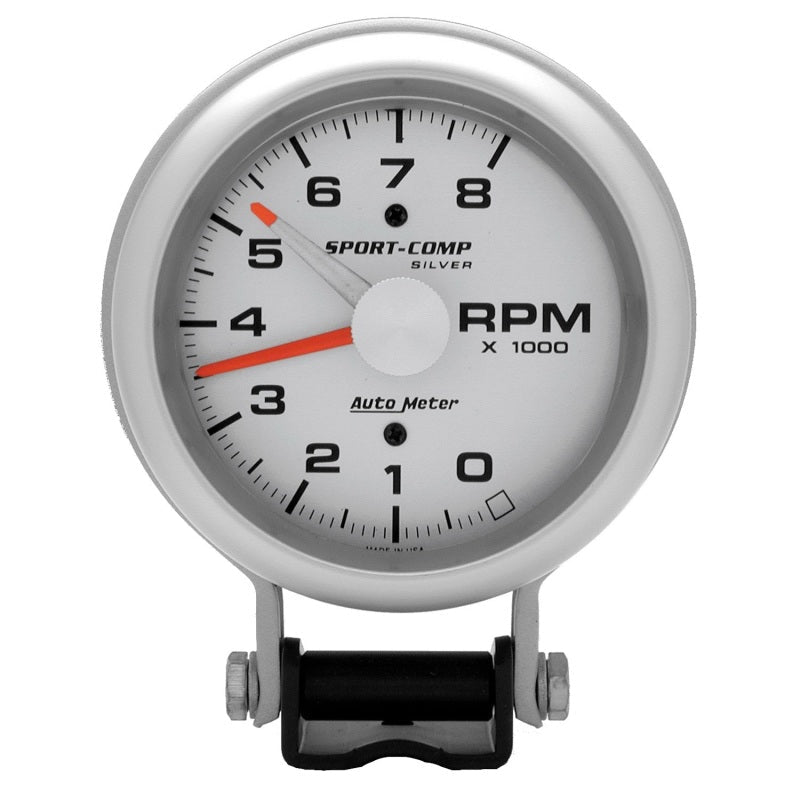 Autometer Ultra - Lite 3 - 3/4in 8,000 RPM Pedestal Mount Tachometer Universal | 3781 - JDMuscleTachometersatm3781