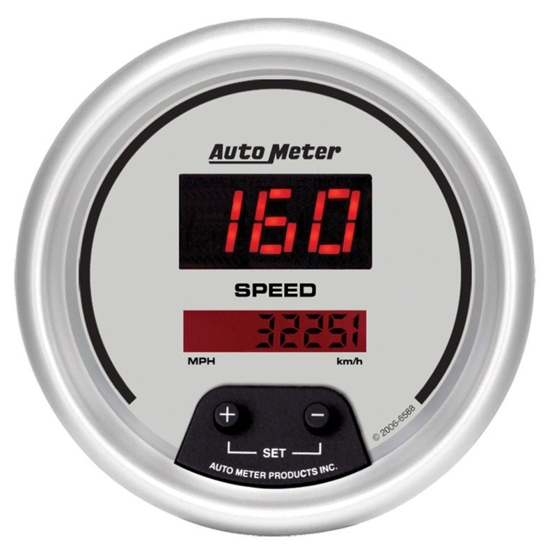 Autometer Ultra - Lite 3 3/8in 160 MPH Digital Speedometer Gauge Universal | 6588 - JDMuscleMulti Gaugesatm6588