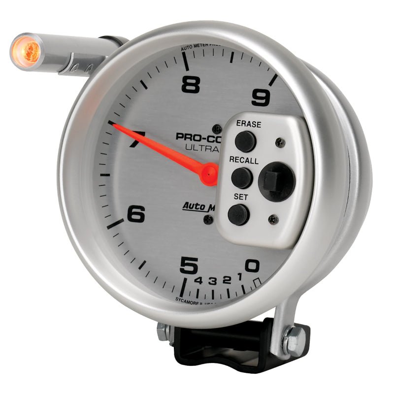 Autometer Ultra - Lite 5 inch 9000 RPM Dual Range w/ Shift - Lite and Memory Tachometer Universal | 6854 - JDMuscleTachometersatm6854