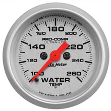 Autometer Ultra - Lite 52mm 100 - 260 degree F Full Sweep Electronic Water Temperature Gauge Universal | 4355 - JDMuscleTemperature Gaugesatm4355