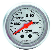 Autometer Ultra - Lite 52mm 140 - 280 Deg F Mechanical Transmission Temperature Gauge Universal | 4351 - JDMuscleTemperature Gaugesatm4351