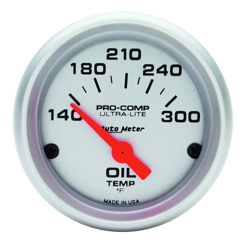 Autometer Ultra - Lite 52mm 140 - 300 Deg F Electronic Oil Temperature Gauge Universal | 4348 - JDMuscleTemperature Gaugesatm4348