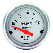 Autometer Ultra - Lite 52mm 73 OHMS Empty/10 OHMS Full Short Sweep Electronic Fuel Level Gauge Universal |4319 - JDMuscleMulti Gaugesatm4319