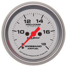 Autometer Ultra - Lite 52mm Wideband Air/Fuel Gauge Analog Stepper Motor Universal | 4370 - JDMuscleAir Fuel Ratio Gaugesatm4370