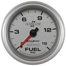 Autometer Ultra - Lite II 2 5/8in 0 - 15 PSI Mechanical Fuel Pressure Gauge Universal | 7711 - JDMuscleFuel Pressure Regulator Gaugesatm7711