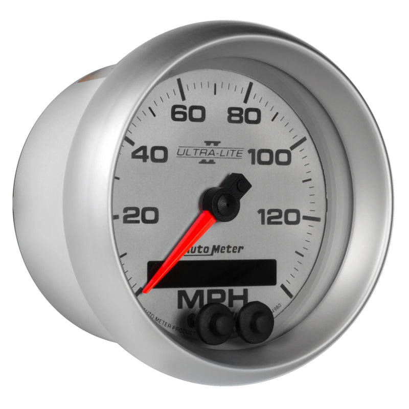 Autometer Ultra - Lite II 3 - 3/8in 0 - 140MPH In - Dash Electronic GPS Programmable Speedometer Universal | 4980 - JDMuscleMulti Gaugesatm4980