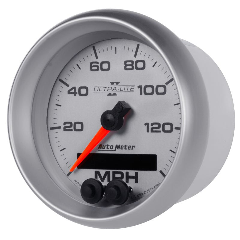 Autometer Ultra - Lite II 3 - 3/8in 0 - 140MPH In - Dash Electronic GPS Programmable Speedometer Universal | 4980 - JDMuscleMulti Gaugesatm4980