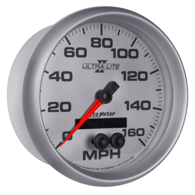 Autometer Ultra - Lite II 5in 0 - 140MPH In - Dash Electronic GPS Programmable Speedometer Universal | 4981 - JDMuscleMulti Gaugesatm4981