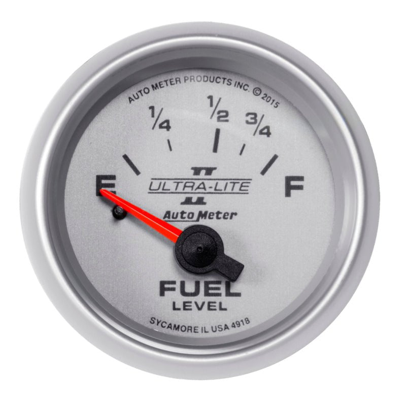 Autometer Ultra - Lite II Gauge Fuel Level 2 1/16in 16e To 158f Electric Universal | 4918 - JDMuscleMulti Gaugesatm4918