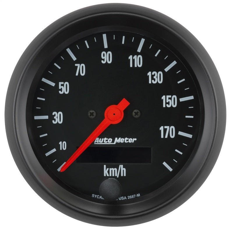 Autometer Z - Series 0 - 190KM/H 3 - 3/8in Electric Prog. Speedometer W/ LCD ODO Gauge Universal | 2687 - M - JDMuscleMulti Gaugesatm2687-M