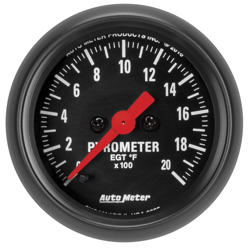 Autometer Z Series 52mm 2000 Degree Pyrometer EGT Gauge Universal | 2655 - JDMuscleEGT Gaugesatm2655
