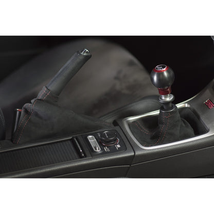 AutoStyled Black Alcantara E-Brake Boot w/ Red Stitching Subaru STI 2008-2014 / Subaru WRX 2009-2014-ASA-1404040101-ASA-1404040101-Boots-AutoStyled-JDMuscle