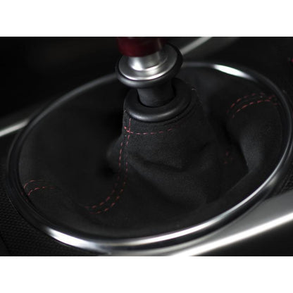 AutoStyled Black Alcantara Shift Boot w/ Red Stitching Standard Shifter Subaru STI 2015+-ASA-1301050101-ASA-1301050101-Boots-AutoStyled-JDMuscle