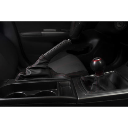 AutoStyled Black Leather E-Brake Boot w/ Red Stitching Subaru STI 2008-2014 / Subaru WRX 2009-2014-ASA-1404010101-ASA-1404010101-Boots-AutoStyled-JDMuscle