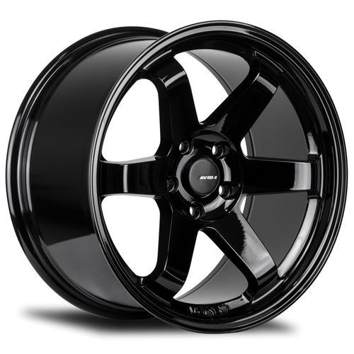 AVID1 Wheels AV06 Gloss Black - JDMuscleWheelsAV0618955H38GBK18x9.55x114.3+38mm