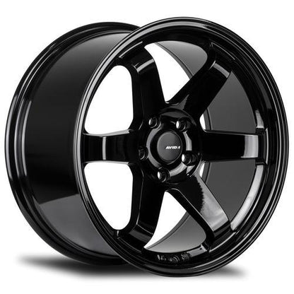 AVID1 Wheels AV06 Gloss Black - JDMuscleWheelsAV0618955H38GBK18x9.55x114.3+38mm