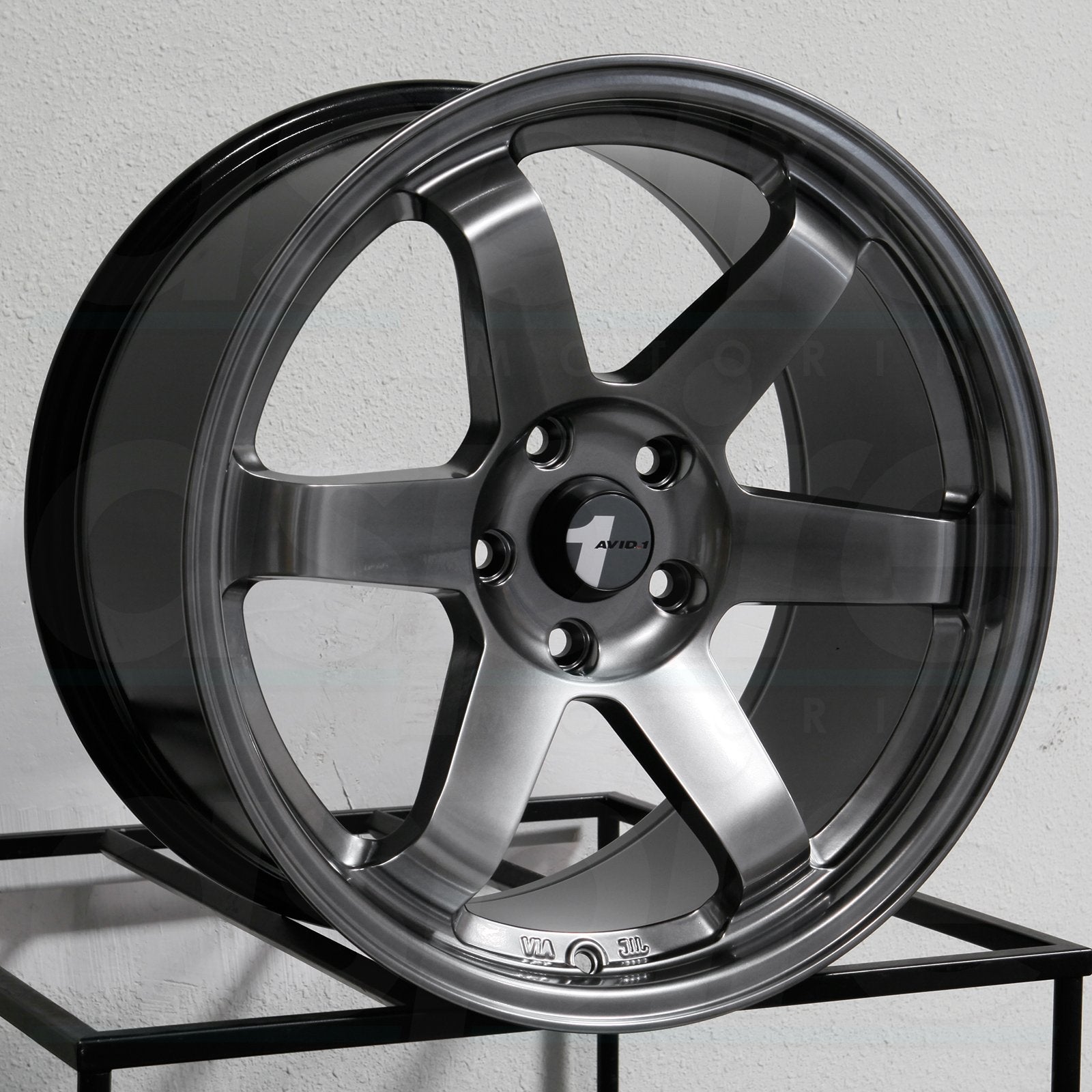 avid-1 av06 4h 100 17インチ 8j 6スポーク！ AVID1 Wheels AV06 Matte Black – JDMuscle