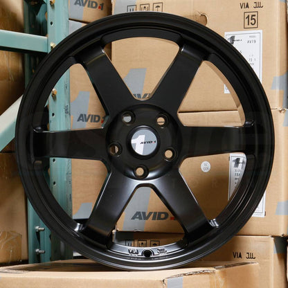 AVID1 Wheels AV06 Matte Black-Wheels-Avid1-JDMuscle