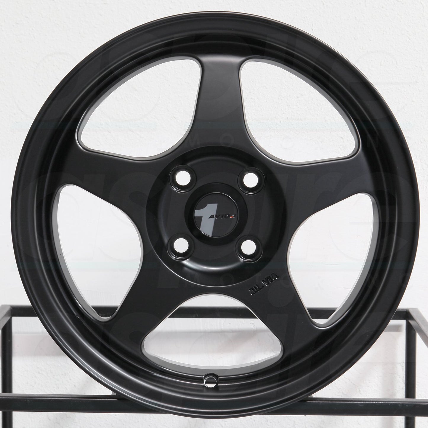 AVID1 Wheels AV08 Matte Black-AV0815654C35BK-Wheels-Avid1-15x6.5-4x100-+35mm-JDMuscle