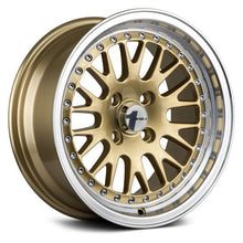 AVID1 Wheels AV12 Gold Machined Lip - JDMuscleWheelsAV1215804C25GD15x84x100+25mm