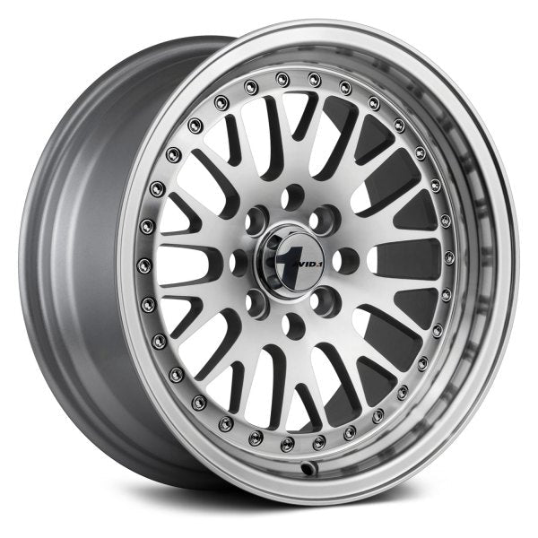 AVID1 Wheels AV12 Hyper Silver Machined Face - JDMuscleWheelsAV1215804C25MF15x84x100+25mm