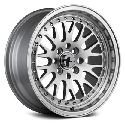 AVID1 Wheels AV12 Hyper Silver Machined Face - JDMuscleWheelsAV1215804C25MF15x84x100+25mm