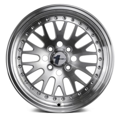 AVID1 Wheels AV12 Hyper Silver Machined Face - JDMuscleWheelsAV1215804C25MF15x84x100+25mm