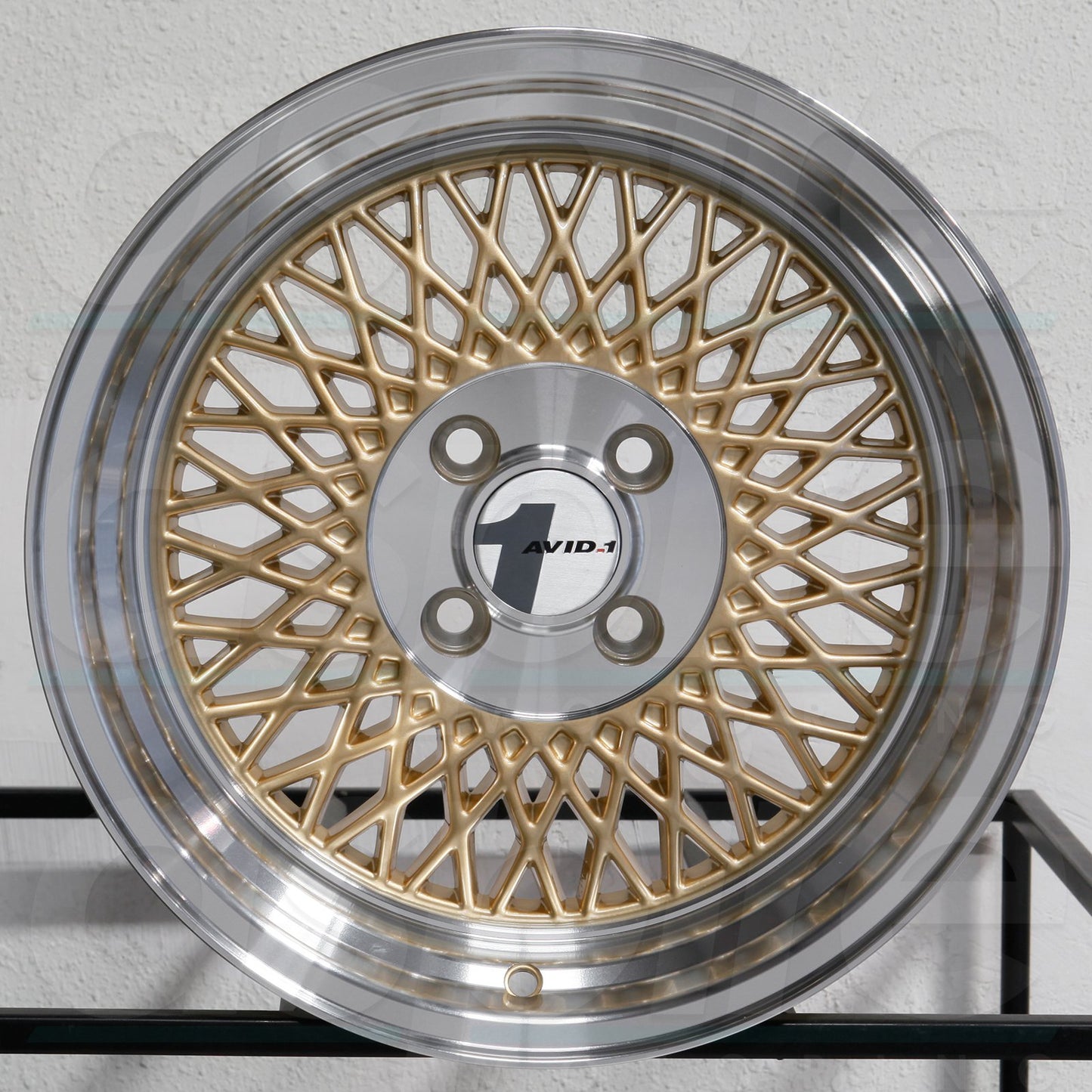 AVID1 Wheels AV18 Gold Machined Lip-AV1815804C25GD-Wheels-Avid1-15x8-4x100-+25mm-JDMuscle