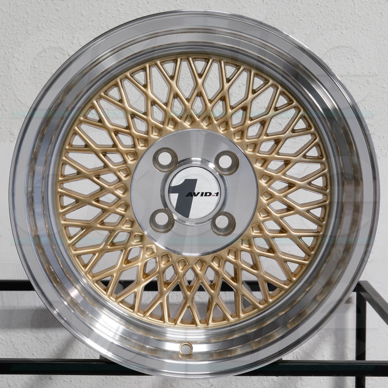 AVID1 Wheels AV18 Gold Machined Lip-AV1815804C25GD-Wheels-Avid1-15x8-4x100-+25mm-JDMuscle