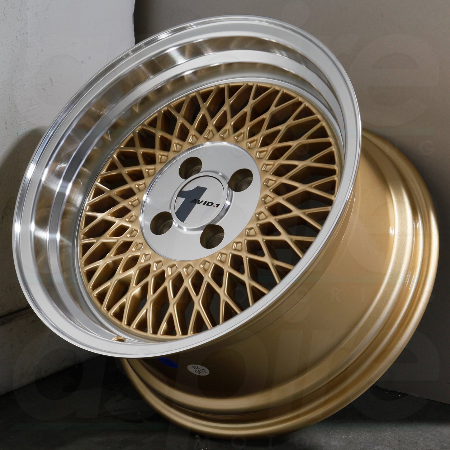 AVID1 Wheels AV18 Gold Machined Lip-AV1815804C25GD-Wheels-Avid1-15x8-4x100-+25mm-JDMuscle
