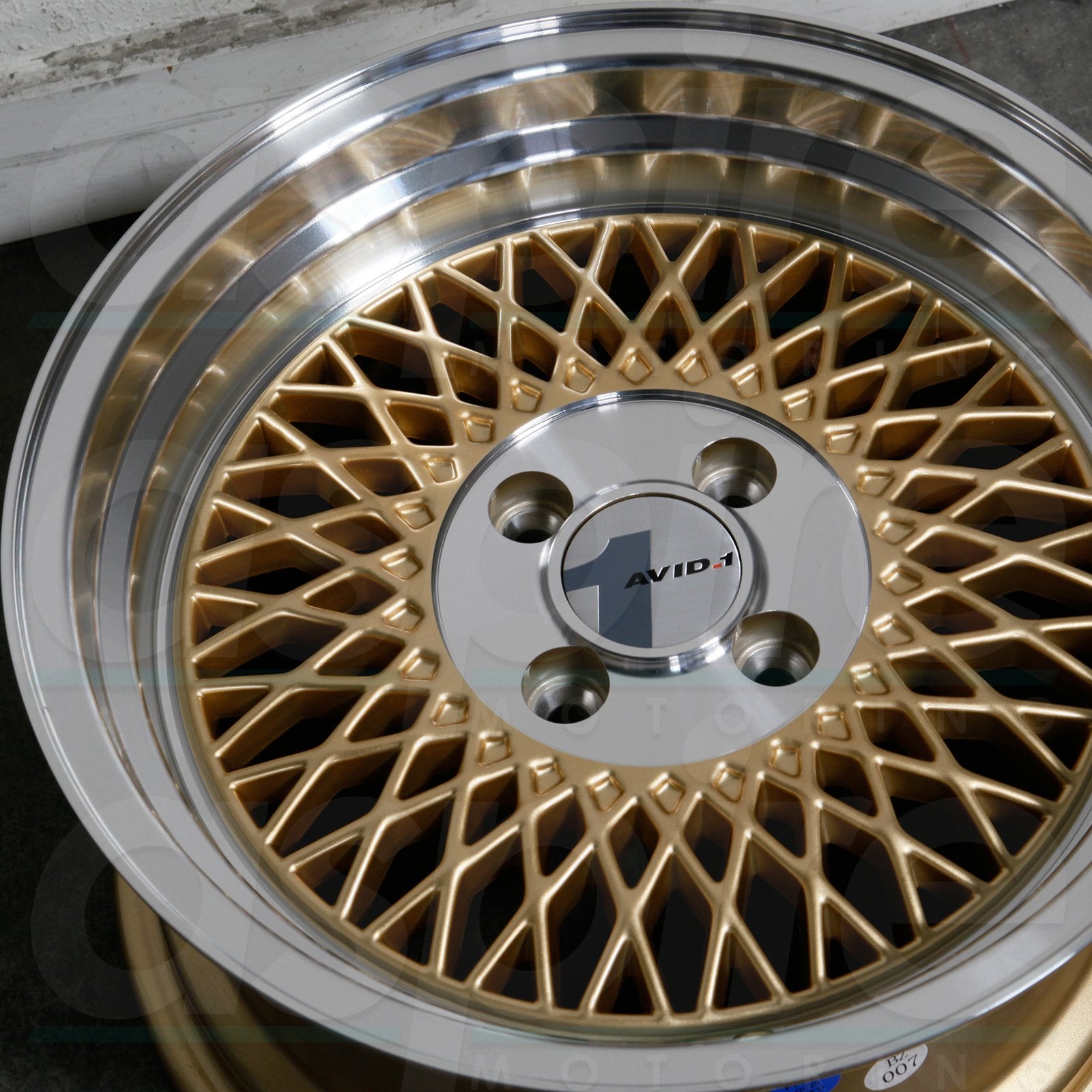 AVID1 Wheels AV18 Gold Machined Lip-AV1815804C25GD-Wheels-Avid1-15x8-4x100-+25mm-JDMuscle