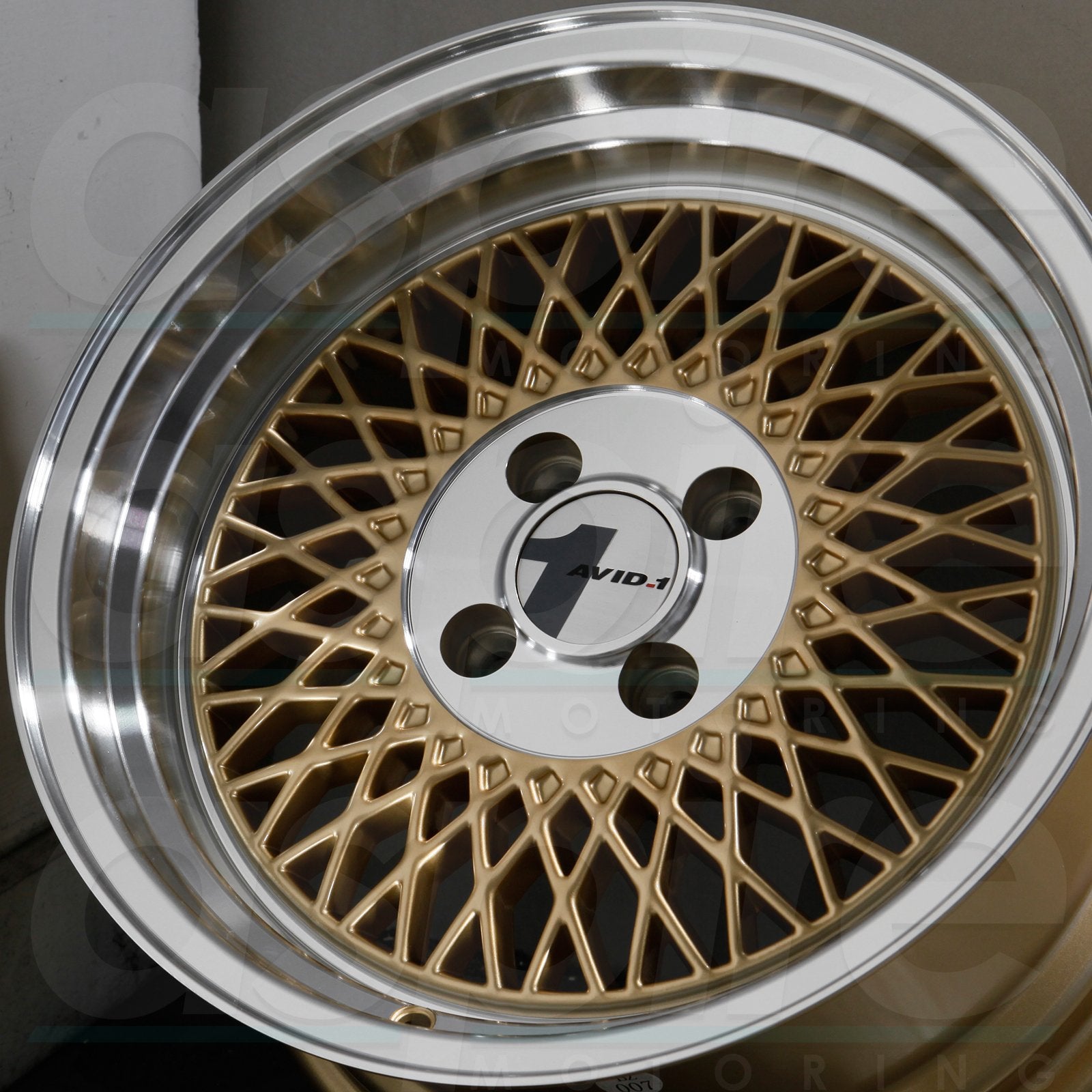 AVID1 Wheels AV18 Gold Machined Lip-AV1815804C25GD-Wheels-Avid1-15x8-4x100-+25mm-JDMuscle