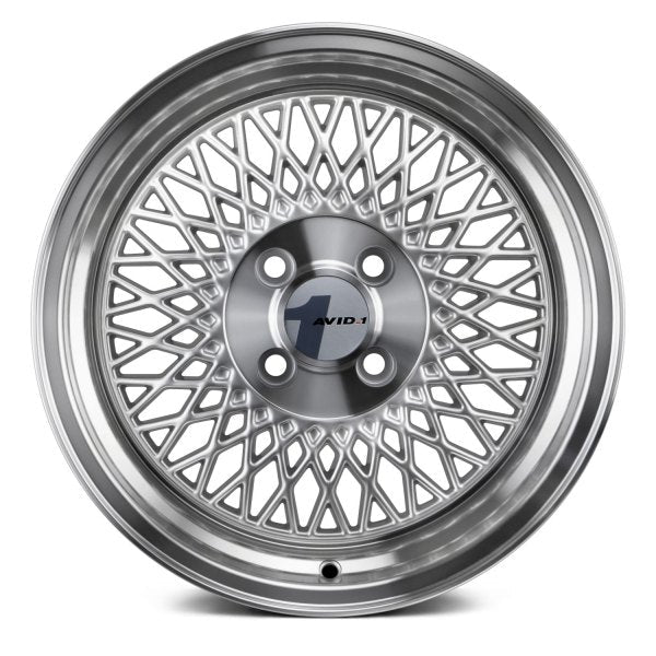 AVID1 Wheels AV18 Silver Machined Lip - JDMuscleWheelsAV1815804C25SL15x84x100+25mm