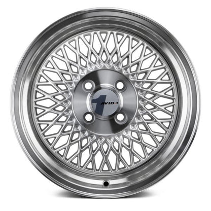 AVID1 Wheels AV18 Silver Machined Lip - JDMuscleWheelsAV1815804C25SL15x84x100+25mm