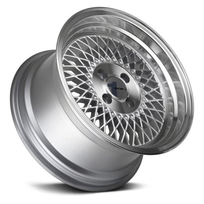 AVID1 Wheels AV18 Silver Machined Lip - JDMuscleWheelsAV1815804C25SL15x84x100+25mm