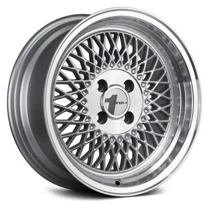 AVID1 Wheels AV18 Silver Machined Lip - JDMuscleWheelsAV1815804C25SL15x84x100+25mm