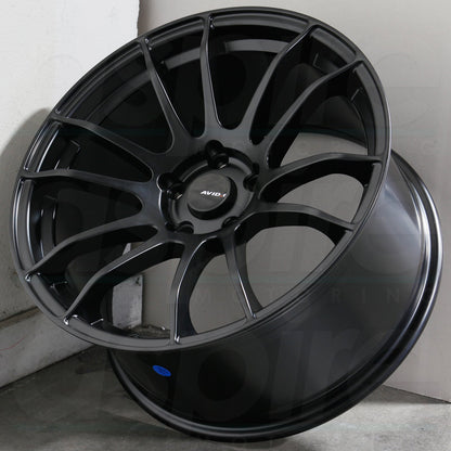 AVID1 Wheels AV20 Matte Black-Wheels-Avid1-JDMuscle