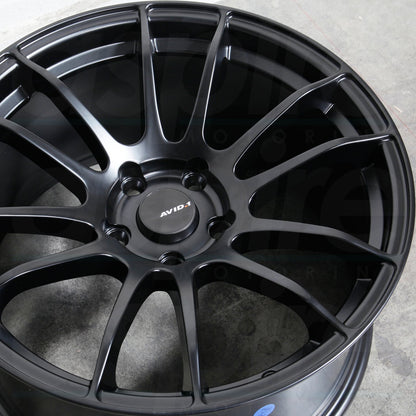 AVID1 Wheels AV20 Matte Black-Wheels-Avid1-JDMuscle