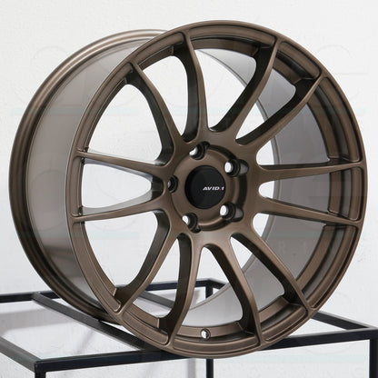 AVID1 Wheels AV20 Matte Bronze-AV2017805C35BZ-Wheels-Avid1-17x8-5x100-+35mm-JDMuscle