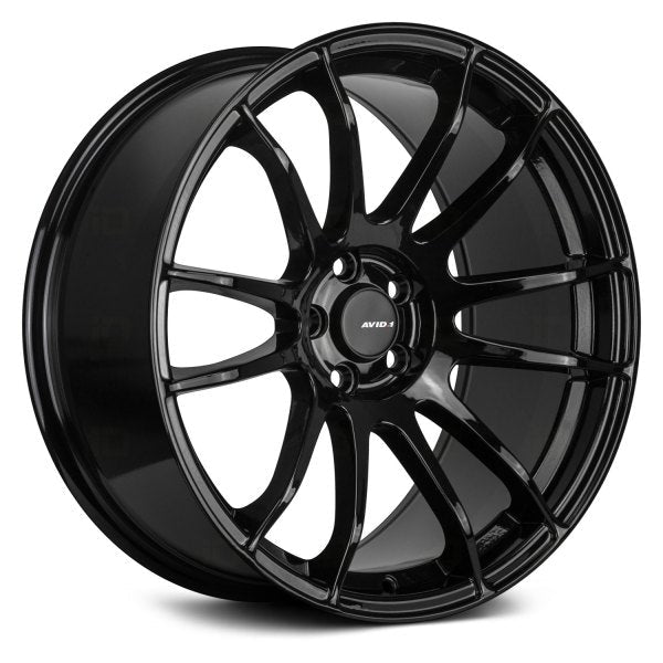 AVID1 Wheels AV20 Wheels Gloss Black - JDMuscleWheelsAV2017805H35GBK17x85x114.3+35mm