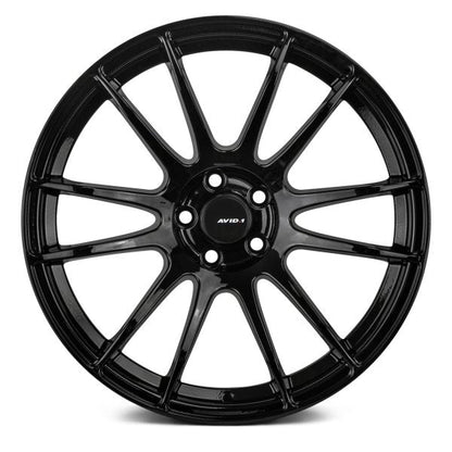 AVID1 Wheels AV20 Wheels Gloss Black - JDMuscleWheelsAV2017805H35GBK17x85x114.3+35mm