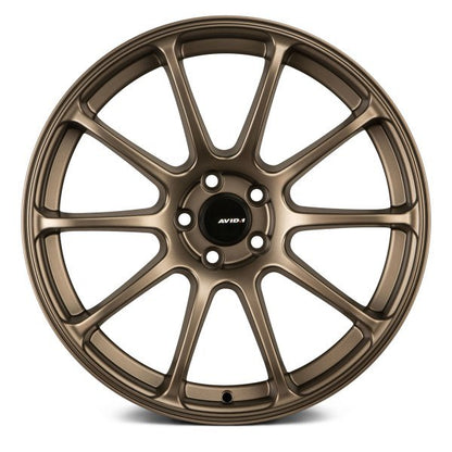 AVID1 Wheels AV27 Matte Bronze - JDMuscleWheelsAV2717805H35BZ17x85x114.3+35mm