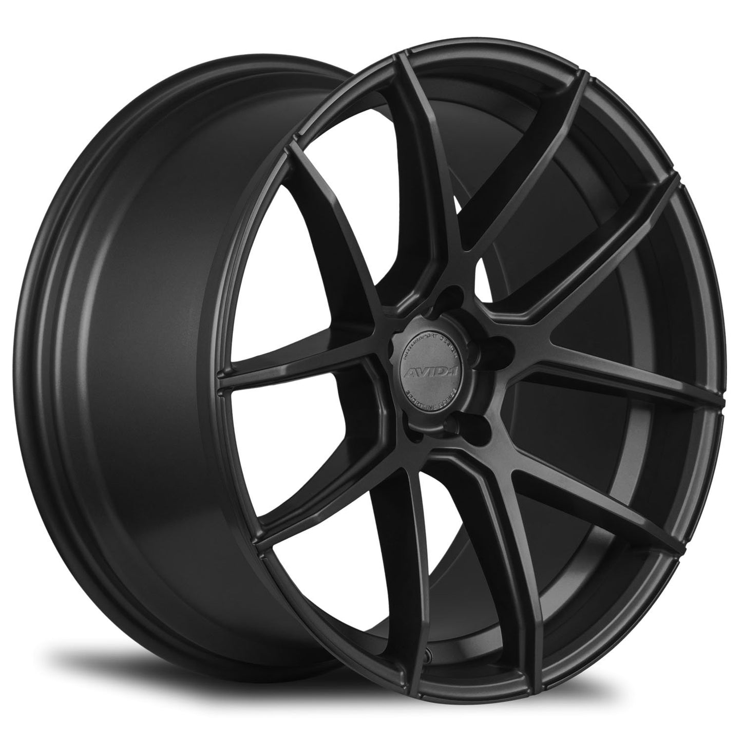 AVID1 Wheels SL02 Matte Black-SL0218855H35BK-Wheels-Avid1-18x8.5-5x114.3-+35mm-JDMuscle