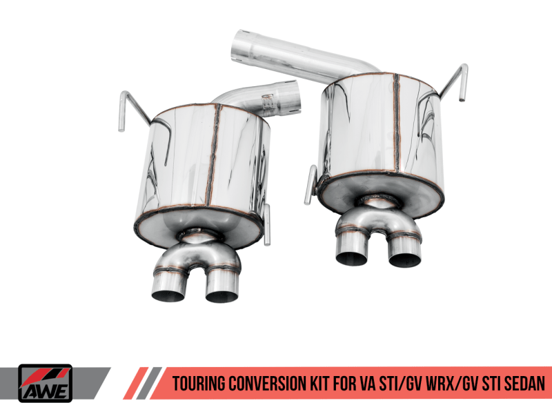 AWE 15 - 25 WRX/ 11 - 14 WRX Sedan/11 - 21 STI Sedan Track to Touring Conversion Kit | 3815 - 41006 - JDMuscleAxle Back Exhaustsawe3815-41006